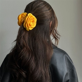 Pico Small Satin Rose Claw - Yellow